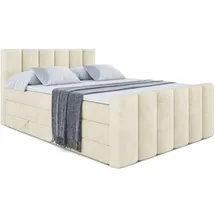 altdecor Boxspringbett, Beige, Holzwerkstoff, Höhe ca. 20 cm, 140x200 cm, Schlafzimmer, Betten, Boxspringbetten