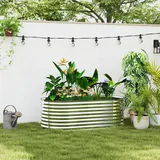 Outsunny Hochbeet 160 x 80 x 56 cm Grau
