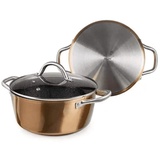 Ibili Natura Copper, 24 cm, Schmortopf - Black - One Size