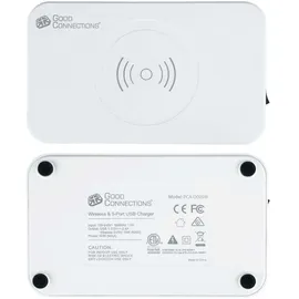 Good Connections Ladestation 60W, 5-Port m. 10W Qi weiß