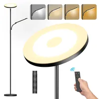 Luckea Stehlampe Wohnzimmer Dimmbare - 36W Stehlampe & 18W