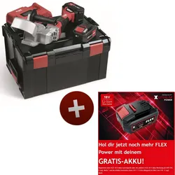 Flex Akku Rinnenträger Einlassfräse RFE 40 18.0-EC/5.0 Set 18V 504165