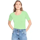 Cecil T-Shirt »Style NOS Lena«, mit klassischem Rundhalsausschnitt, grün