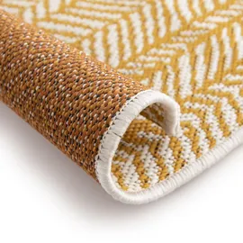 Steffensmeier Teppich Jordis, Rechteckig, In- und Outdoor, wasserfest gelb 140 cm x 200 cm