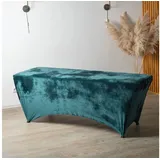 STM Company Massageliege Verlängerter Liegenbezug für Massagebett, Bezug, Spannbetttuch (für alle gängigen Kosmetikliegen, Massageliegen, Couches, aus Velour, ohne Matratze), 180x60 cm/ 190x70 cm grün 190x70 cm