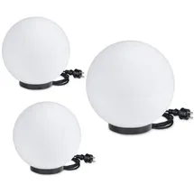Home4Living Kugelleuchte 3er Set 20/20/30 cm spritzwassergeschützt IP44