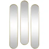 vente-unique Wandspiegel oval 23 x 120 cm Goldfarben