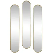 vente-unique Wandspiegel oval 23 x 120 cm Goldfarben