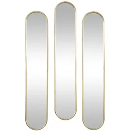 vente-unique Wandspiegel oval 23 x 120 cm Goldfarben
