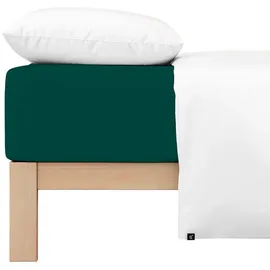 schlafgut Pure Baumwolle 140 x 200 - 160 x 220 cm green deep