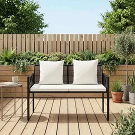 vidaXL 2-Seater 116 x 56 x 75 cm Schwarz