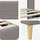vidaXL Bettgestell 200 x 200 cm Taupe