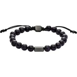 Fossil Armband Farbstein, Edelstahl One Size Herren 