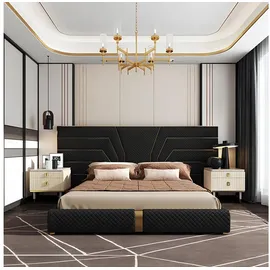 aea Designer Bett Betten Polsterbett Metall Gold 180x200 Ehebett Doppelbett