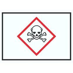 Schild akut toxisch Symbol Toxizität Totenkopf A1 (594x841mm)