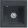 Villeroy & Boch Subway 50 S flat mittig schwarz Handbetätigung 490 x 475 mm