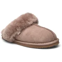 Slipper ROSEMUNDE "Sydney Shearling Reversed Slippers", Damen, Gr. 39, taupe, Obermaterial: 100% Lammveloursleder. Futter: 100% Lammfell, Schuhe Slipper, Atmungsaktiv, flexibel, bequem, weich, mit Memory Foam