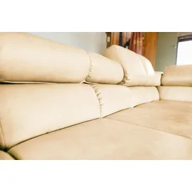 KAWOLA Sofa NELSON beige Recamiere links