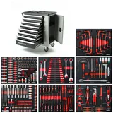 Werkzeugwagen XXL Premium mit 8 Schubladen inkl. Werkzeug