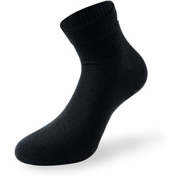 Lenz Performance Quarter Tech Socken, schwarz, Größe 35 36 37 38 für Männer