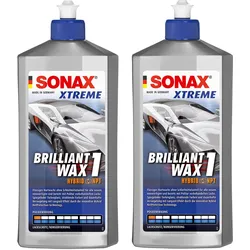 2x 500ml Sonax Xtreme Brilliant Wax 1 Hybrid Npt Hartwachs Politur Lackpflege: Sonax: 02012000 (201200)