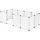 EUGAD Freigehege 145 x 75 x 46 cm transparent
