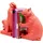 Kare Buchstütze Hippo Pink 2 St.