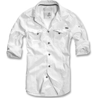 Brandit Textil Brandit Men Slim Shirt Hemd weiss, Größe L