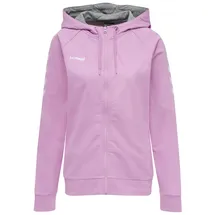hummel GO Cotton Zip Hoodie WOMAN Sweatshirt, Orchid, XS