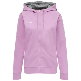 hummel GO Cotton Zip Hoodie WOMAN Sweatshirt, Orchid, XS