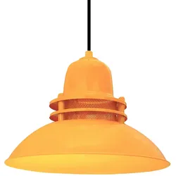 Bamyum Leuchtturm Pendelleuchte, E27 Fassung, 34 cm, Gelb Lampe