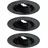 Paulmann Einbauleuchte 3er-Pack schwenkbar rund 90mm Schwarz