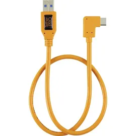Tether Tools USB-Kabel USB-A Stecker, USB-C® Stecker 0.50m Orange 90° nach rechts gewinkelt TET-CUCRT02-ORG