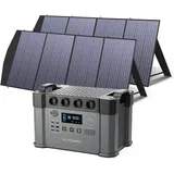 All powers s2000 pro tragbares Kraftwerk 1451wh 2400w mobiler Stromsp eicher mit 2x200w faltbarem