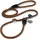 LIONTO Retrieverleine, für Hunde, Robust, Wetterfest, 170 cm, Braun