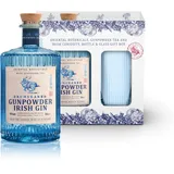 Gunpowder Irish Gin mit Geschenkverpackung und Gin Glas (1 x 0,5l)