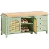 SoBuy Moritz Schuhschrank 100 x 34 x 45 cm grün