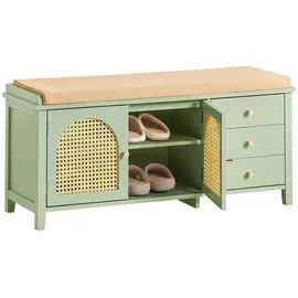 SoBuy Moritz Schuhschrank 100 x 34 x 45 cm grün