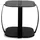 Harper MIDWAY Schwarz Metall/Glas 45 x 50 x 45 cm