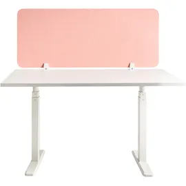 Beliani Schreibtischtrennwand SPLIT 120 x 50 cm Pfirsichrosa