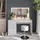 Vicco Vicco, Schminktisch, Sherry mit LED-Spiegel und Hocker (119.80 x 50.10 x 76 cm)