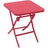 Hesperide Hespéride - Quadratischer Gartenbeistelltisch Greensboro in Johannisbeerrot - 40 × 40 cm - Johannisbeere