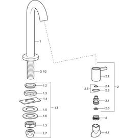 Hansa HansaNova Style Standventil DN 15 (50938101)