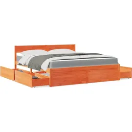 vidaXL Bett 180 x 200 cm Braun