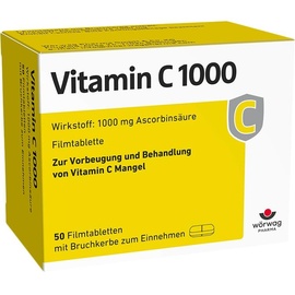 Wörwag Pharma GmbH & Co. KG Vitamin C 1000 Filmtabletten 50 St.