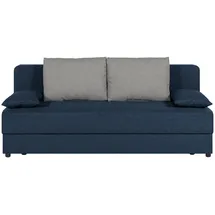 Roller Schlafsofa - cobalt - mit Staukasten