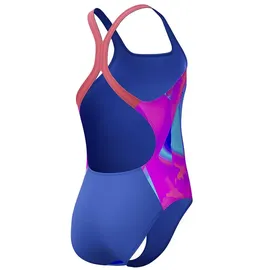 Speedo Digital Allover Powerback Badeanzug - Cobalt Pop - 5-6 Jahre