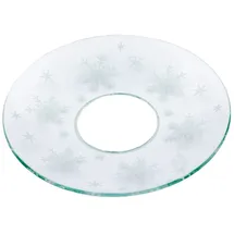 Wiedemann Kerzenmanschette Eiskristalle Transparent