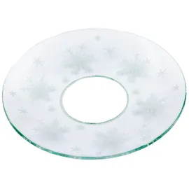 Wiedemann Kerzenmanschette Eiskristalle Transparent