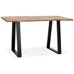 Bartisch 160x90cm - Massivholz Stehtisch mit Metallgestell, 104cm Höhe, robust | Kadima Design